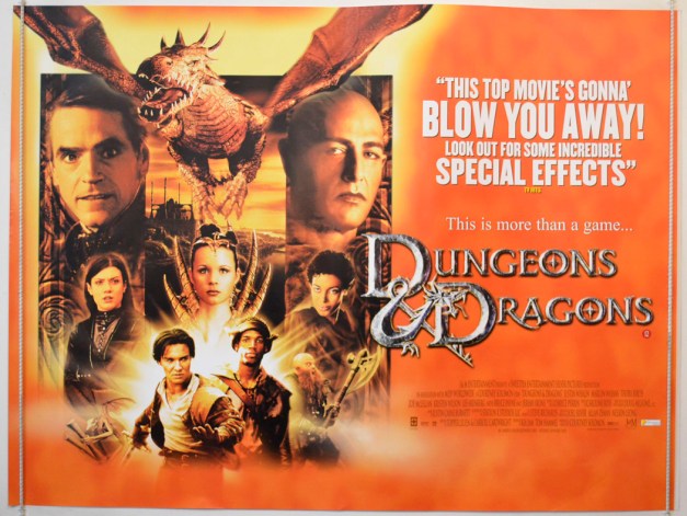 Dungeons And Dragons : Cinema Quad Poster